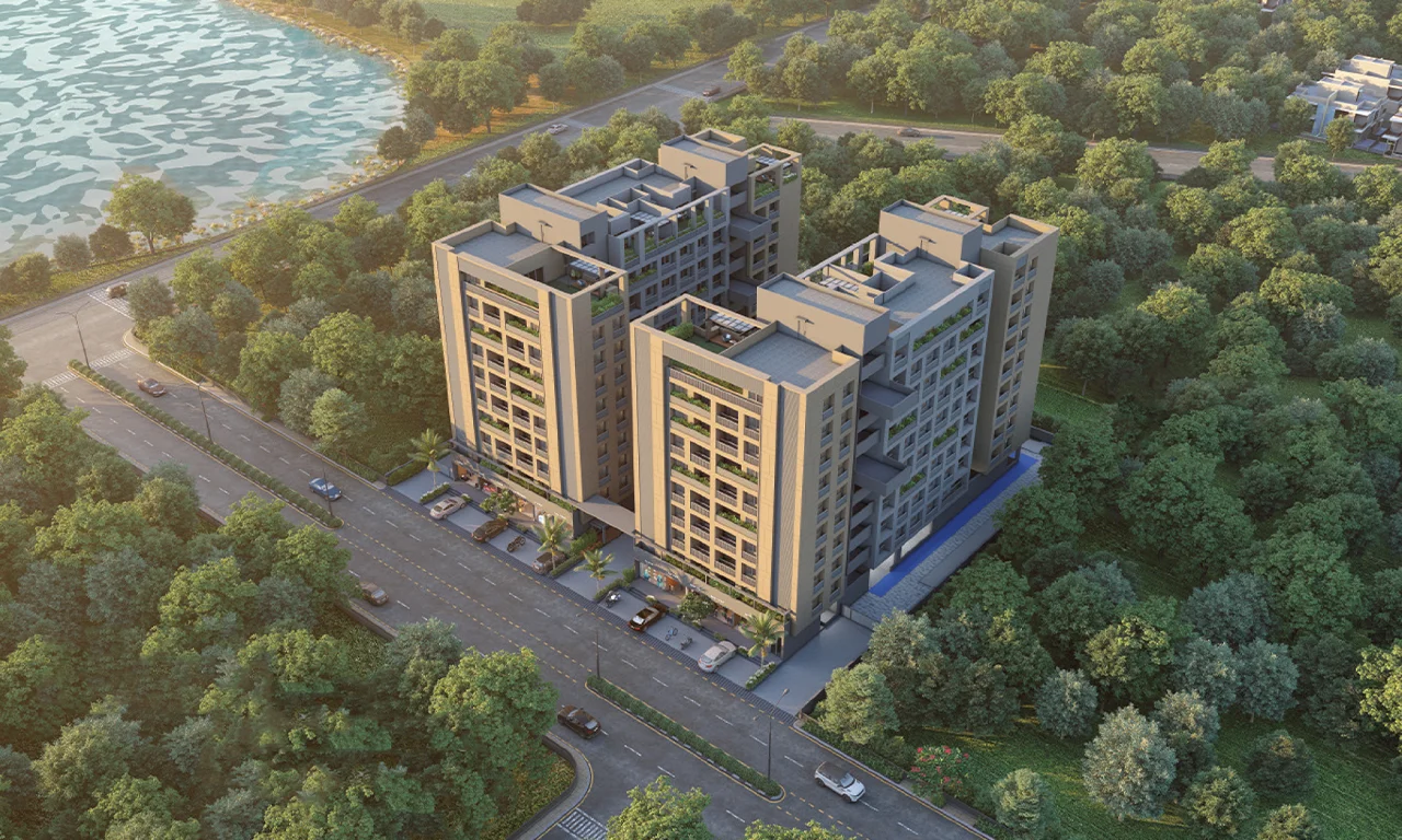 Building Bird Eye View - Kopren Park View in Ognaj Ahmedabad