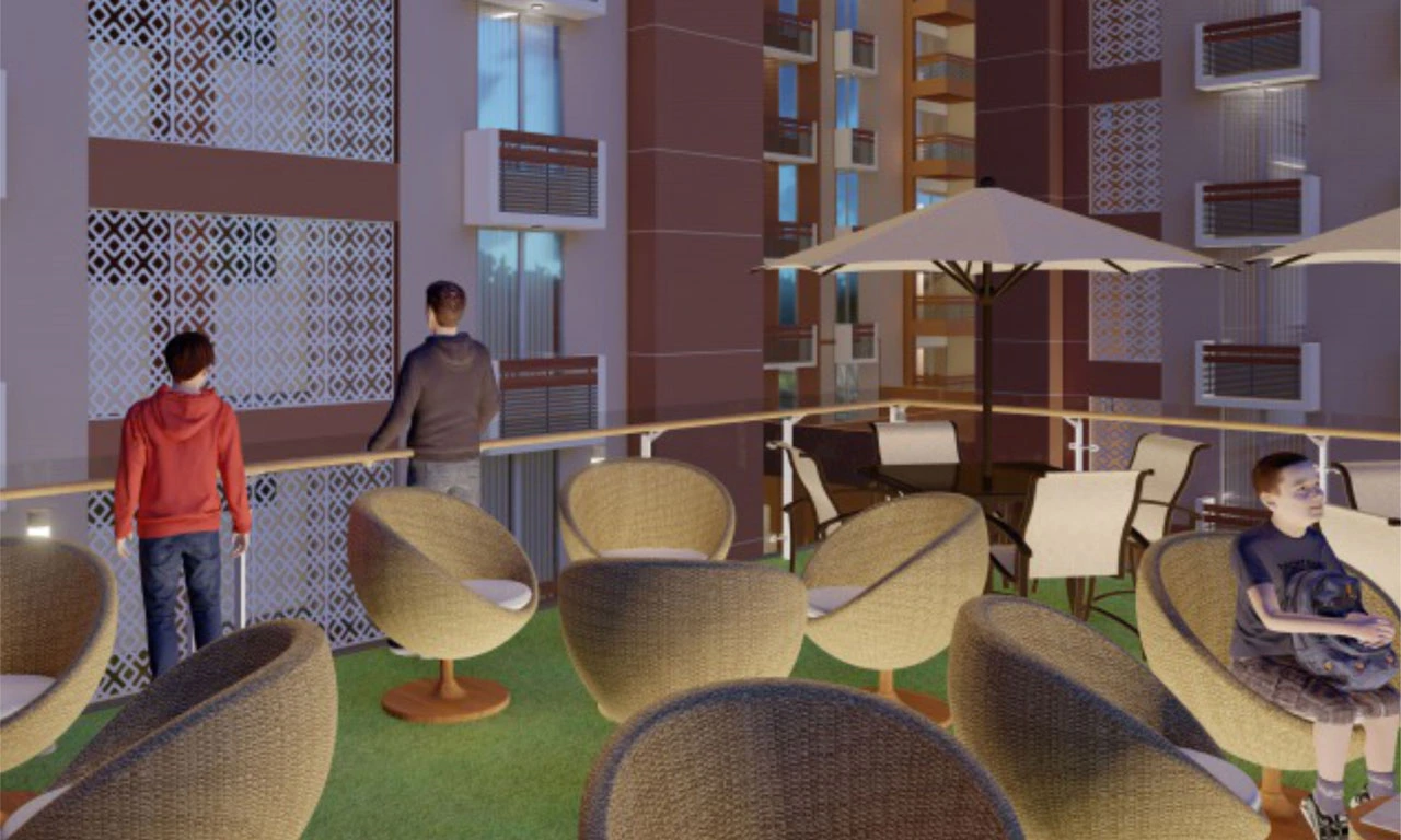 Terrace Night View - Aaravi 119 in Shilaj Ahmedabad