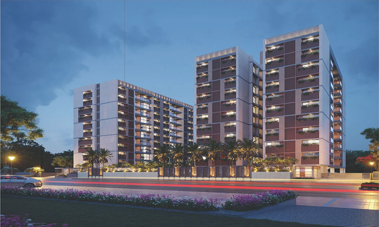 Project Night View - Centenary in Jagatpur Ahmedabad