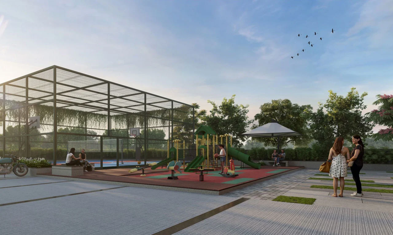 Kids Play Area - Aashray Aurum in Ambli Ahmedabad