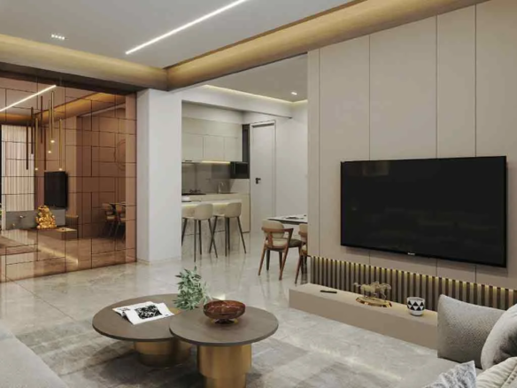 Living Room - Rudram Skyline in Ghatlodia Ahmedabad