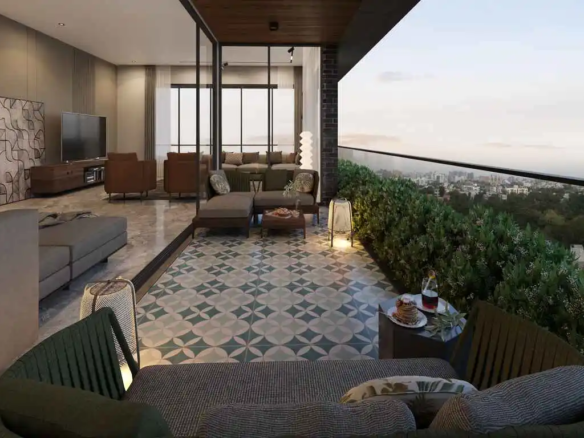 Balcony View - Aurika One in Vaishnodevi Ahmedabad