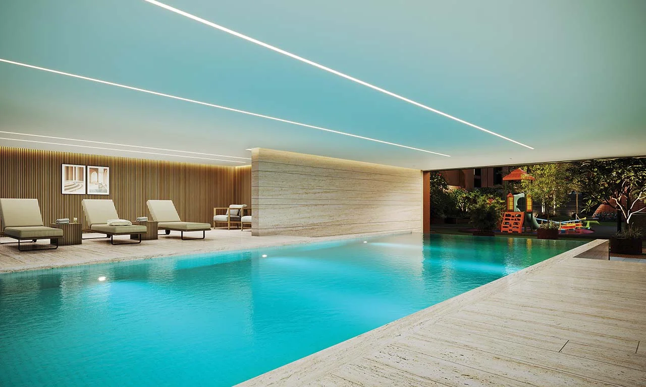 Covered Swimming Pool - Eminence 96 in Shilaj Ahmedabad