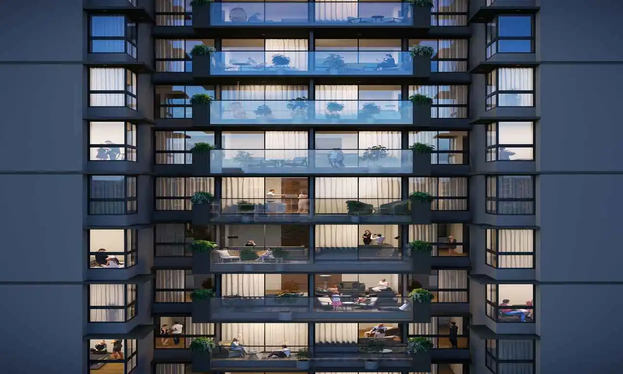 Big balconies - Ananta in Gota Ahmedabad