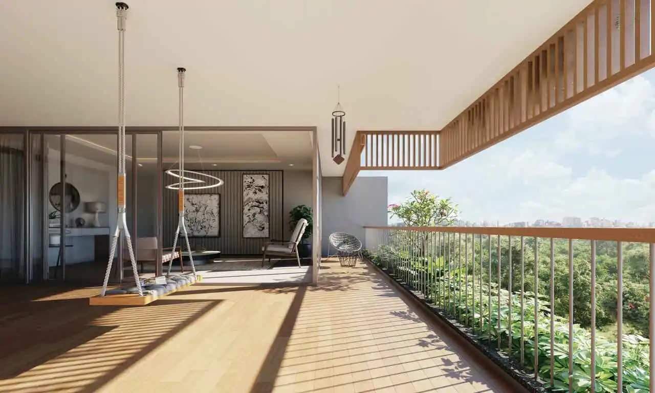 Balcony View - Avanat in Bodakdev Ahmedabad