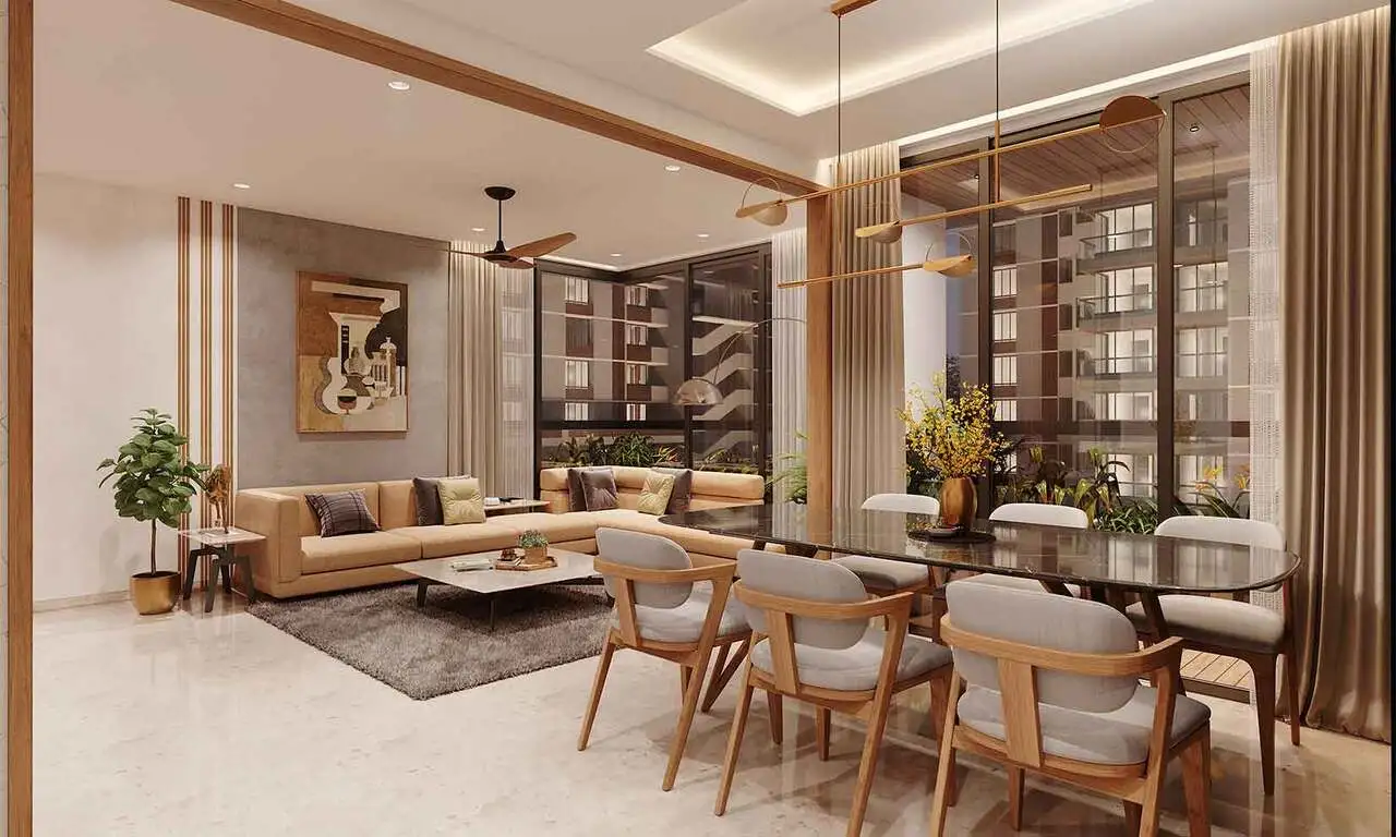 Living Room - Satyamev Serene in Gota Ahmedabad