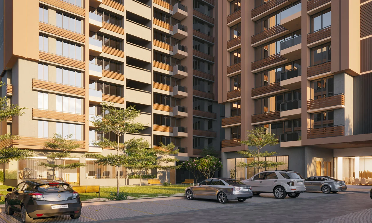 Allotted Parking - Shayona Sarvopari in Ghatlodia Ahmedabad