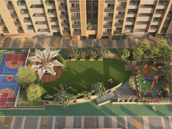 Garden Top View - Shivanta Rigel in Tragad Ahmedabad
