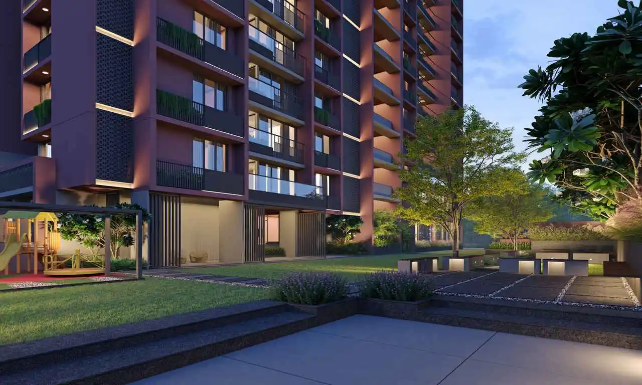 Garden View - Swamaan Solaris Chandkheda