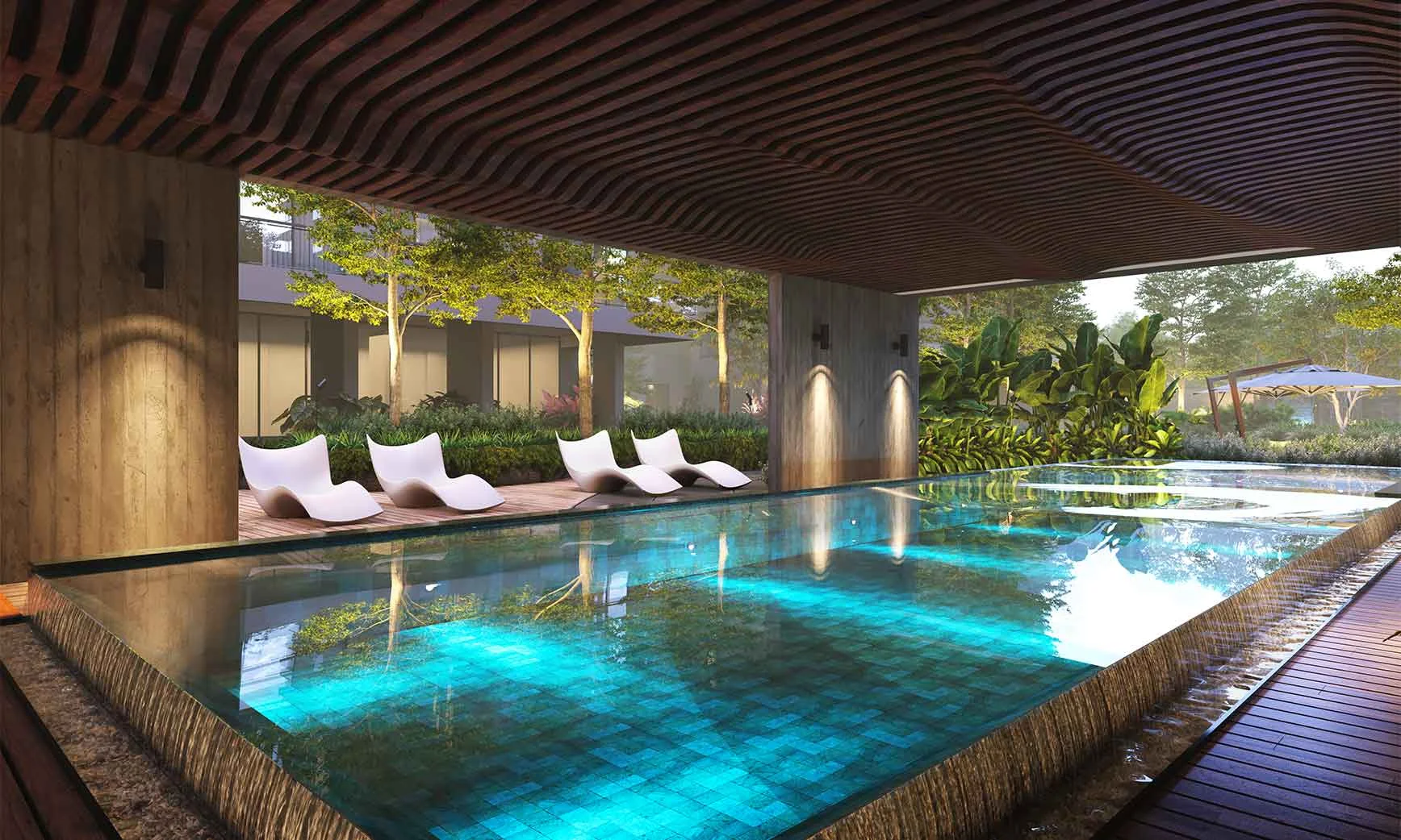 Covered Swimming Pool - Stark Torre in Science City Ahmedabad