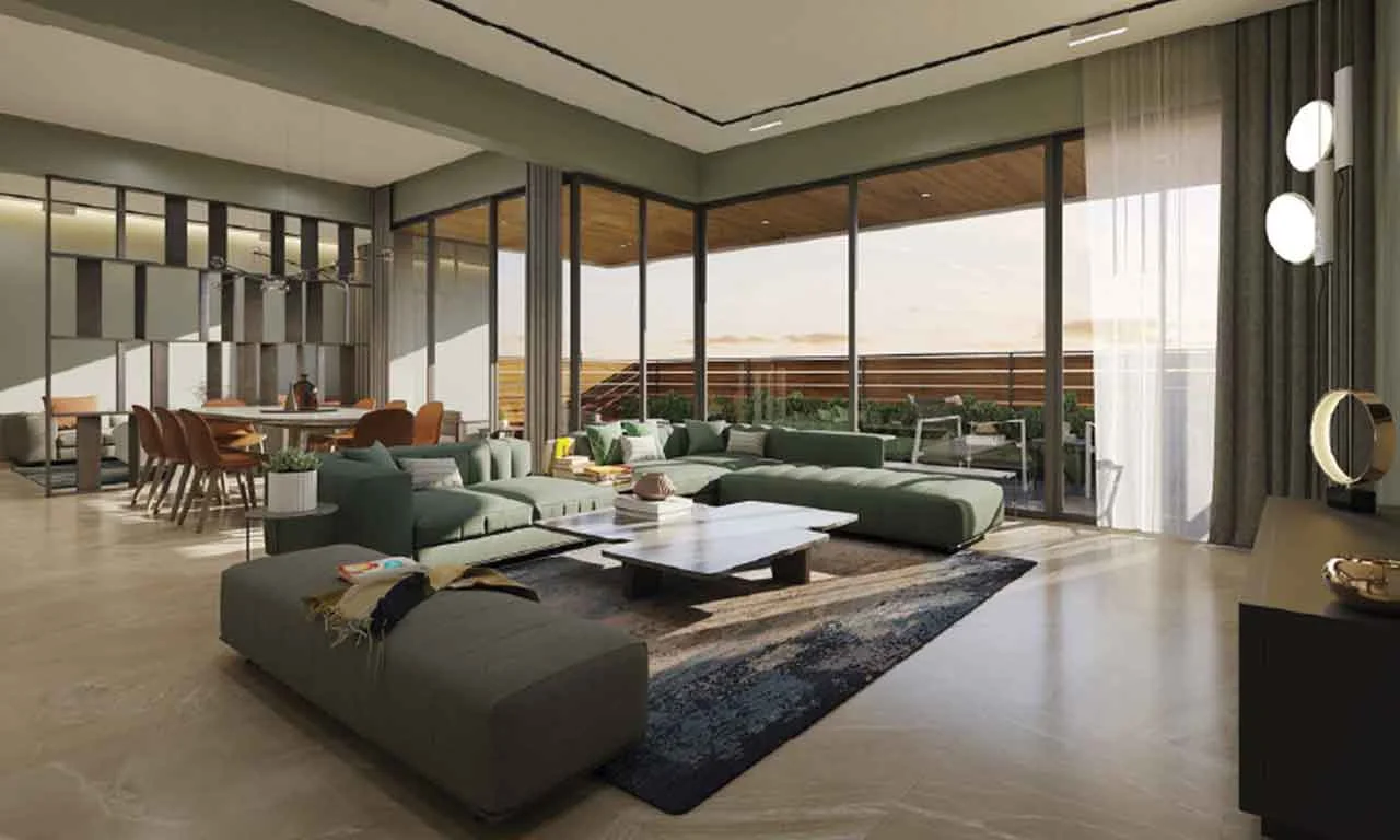 Living Room - The Gold by Samor in Hebatpur Ahmedabad