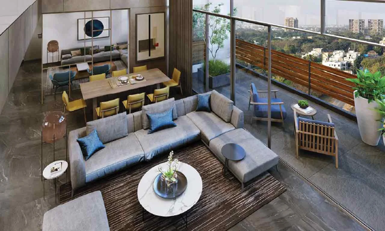 Heighted Living Room - The Gold by Samor in Hebatpur Ahmedabad