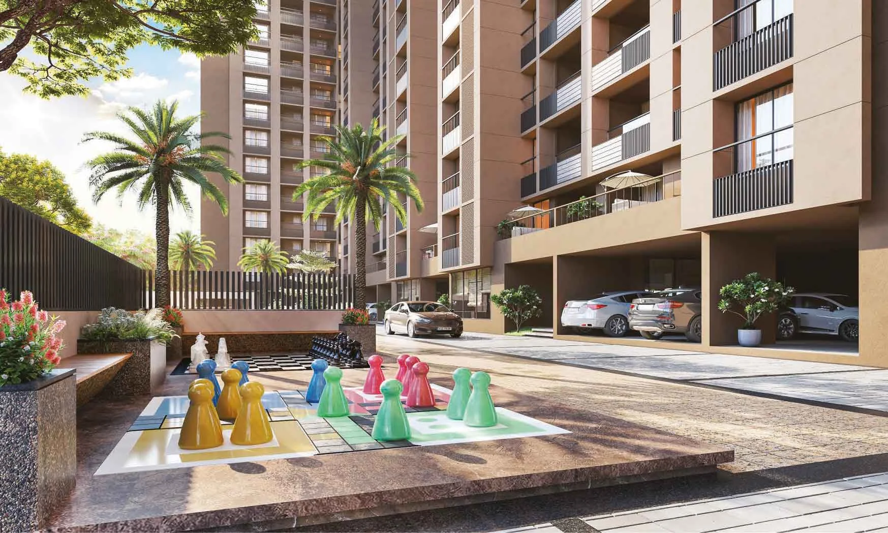 Kids play area - Status Sky in Jagatpur Ahmedabad