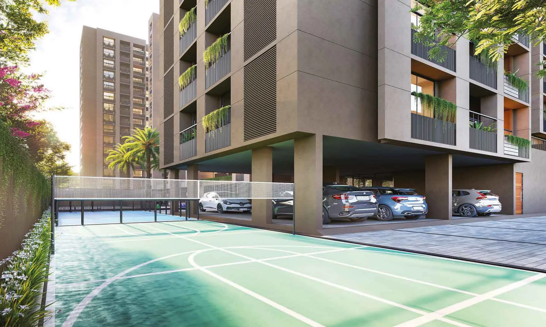 Multipurpose court - Status Sky in Jagatpur Ahmedabad