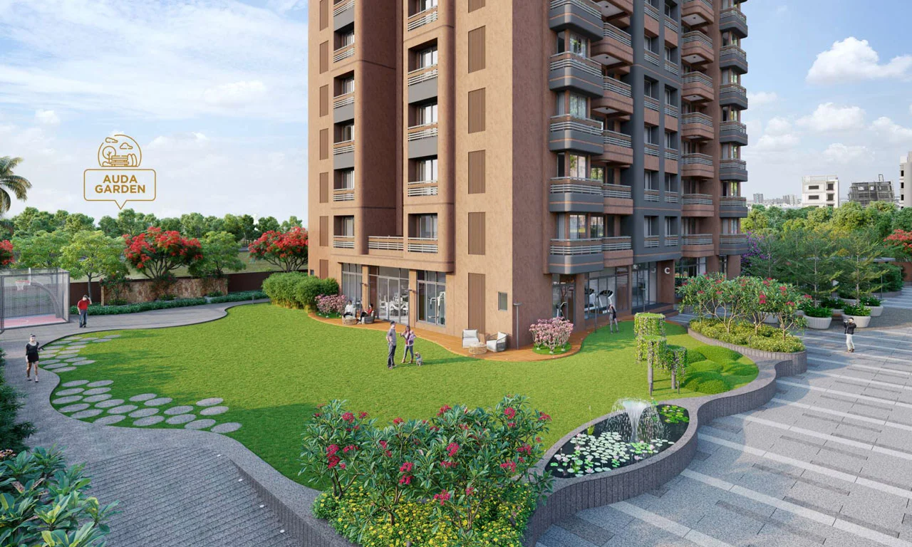 Garden view - Swarnim Sentossa in Chharodi Ahmedabad