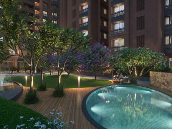 Lily pond and tree planting - Swarnim Sentossa in Chharodi Ahmedabad