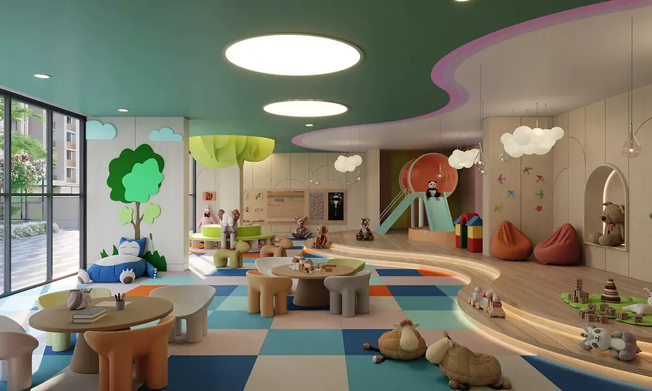 Toddler's Play Area _ Super Shaligram in Gota Ahmedabad