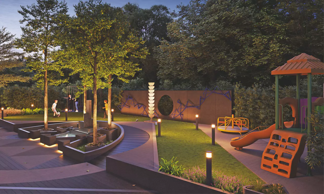 Kids outdoor play area - Vishakha Empyrean in Chharodi