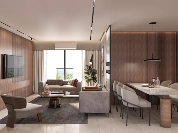 Living room with Dining - Diwali Skyz in Vaishnodevi