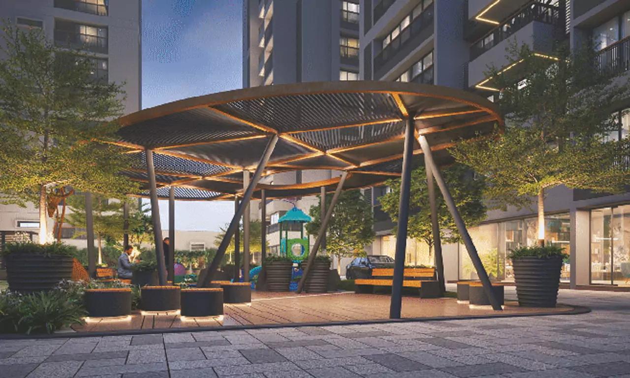 Gazebo with Seating Area - Ganesh Legacy in Vaishnodevi