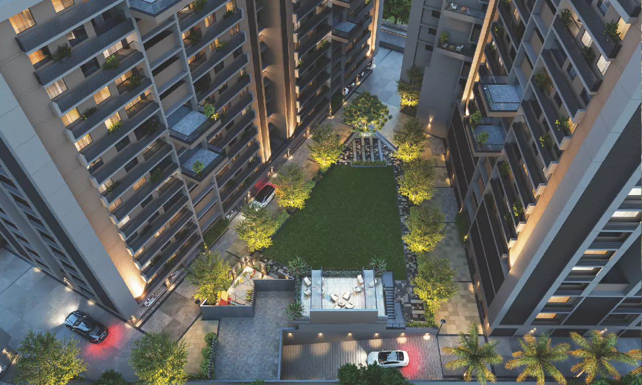 Building Top View - Harmony in Ambawadi