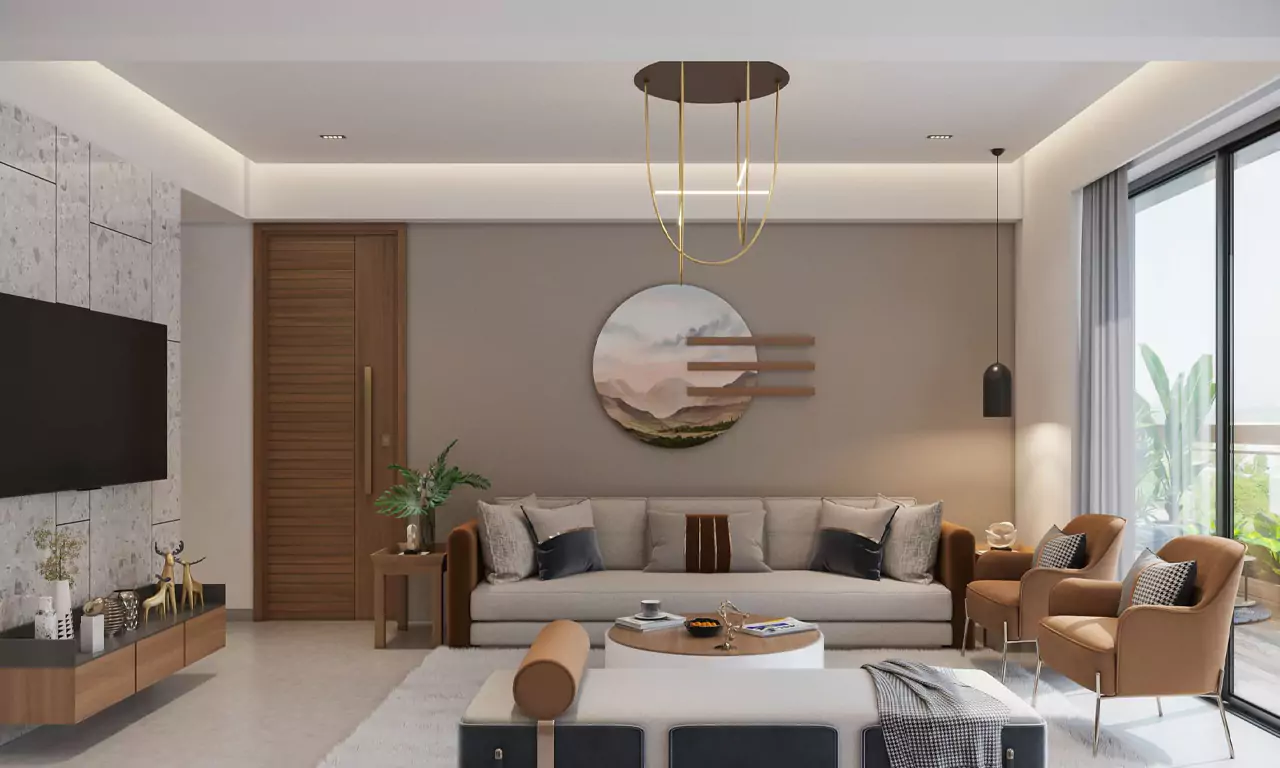 Living Room - Shikshapatri Skyview in Vaishnodevi