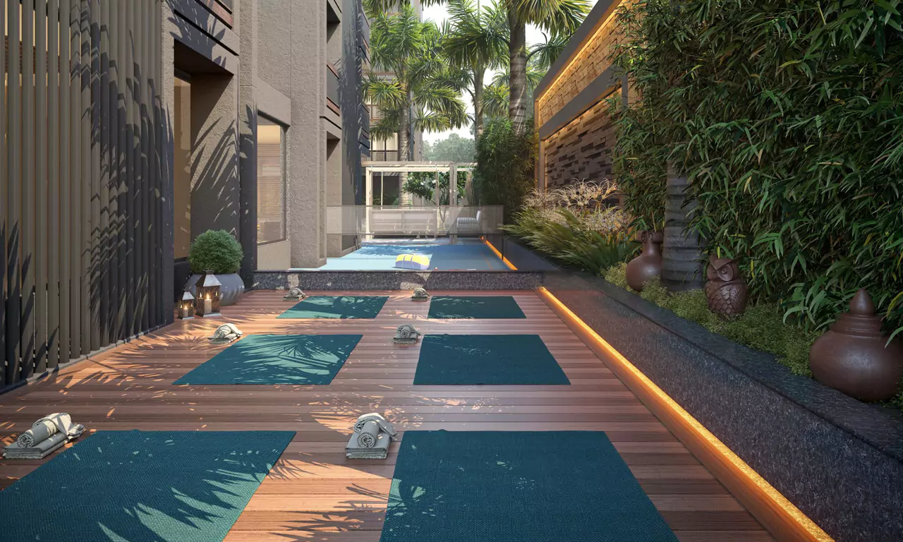 Yoga deck - Shikshapatri Skyview in Vaishnodevi