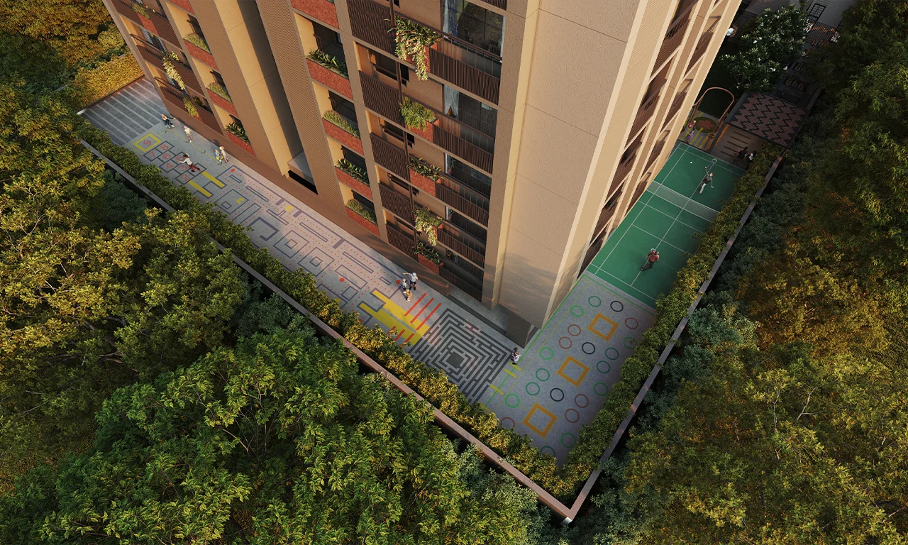 Walkway_Viburnum in Shilaj Ahmedabad