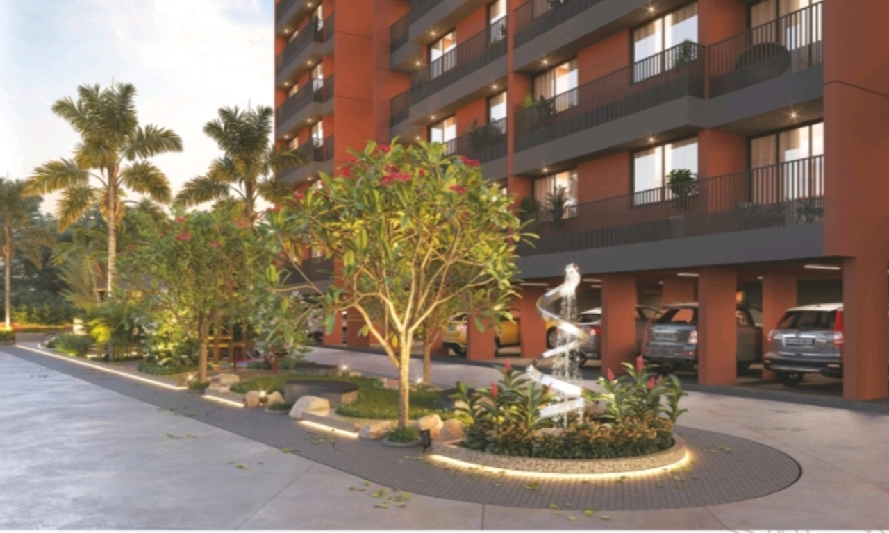 Landscaped Garden_Siddhivinayak Prospera in Shilaj Ahmedabad