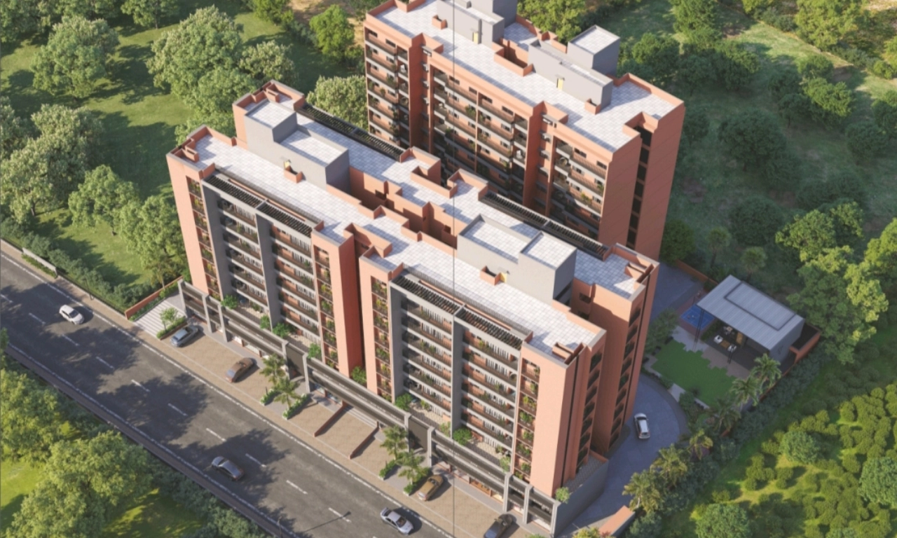 Bird eye view_Siddhivinayak Prospera in Shilaj Ahmedabad