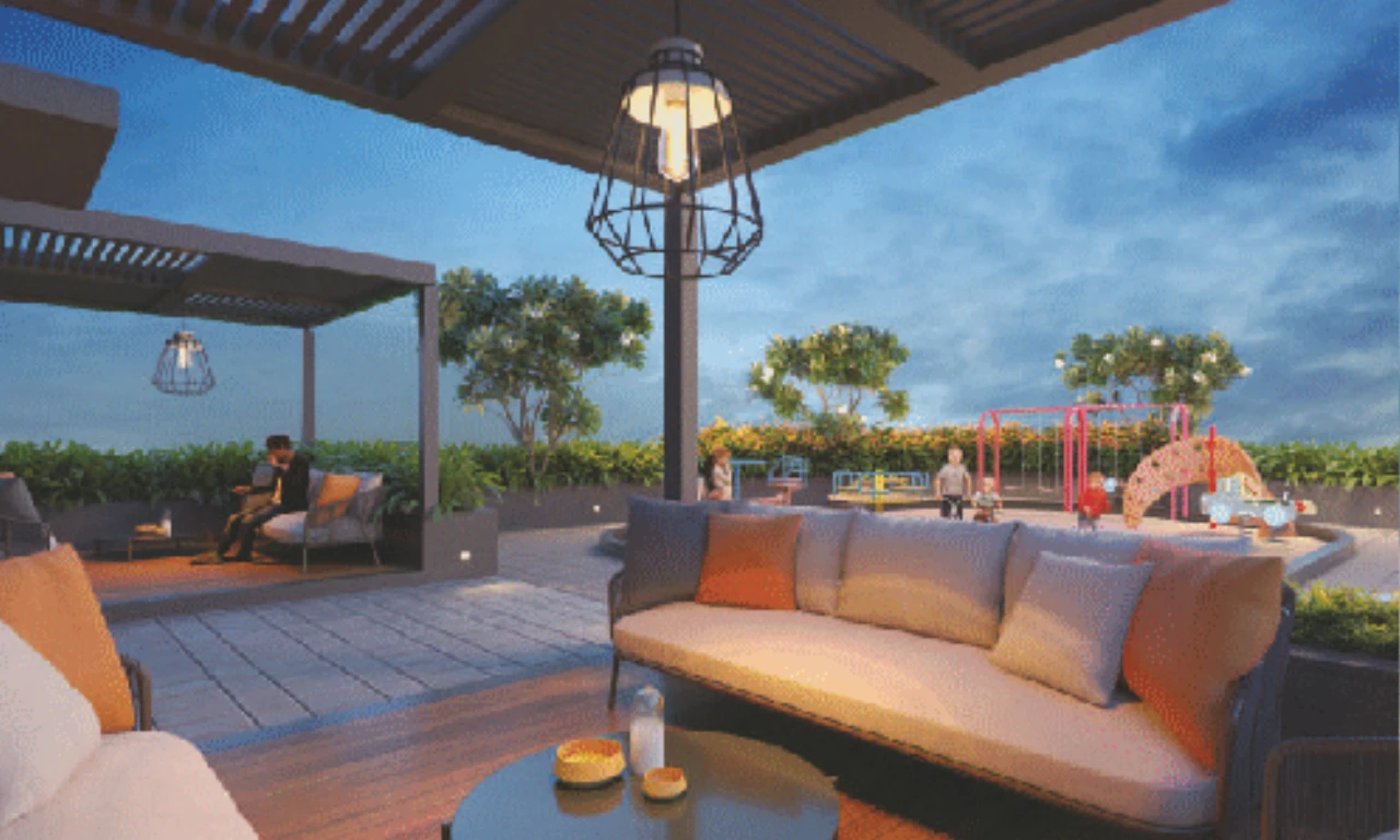 Terrace Seating Area - Aaryarath Vibgyor in Satellite Ahmedabad