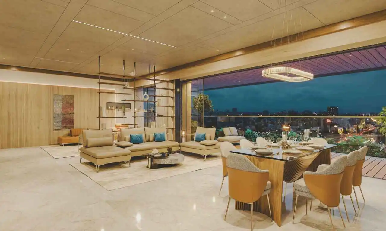 Luxurious living room - Anamika High Point in Bodakdev