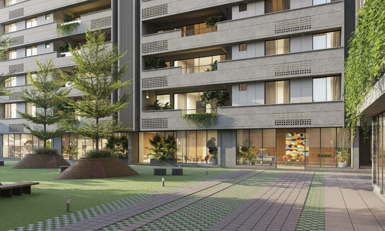 Walkway - De Casa by Aaryan Infra in Naranpura Ahmedabad