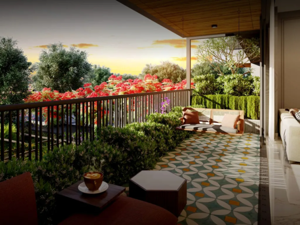 Large Balcony - Anantara Alpines in Thaltej Ahmedabad