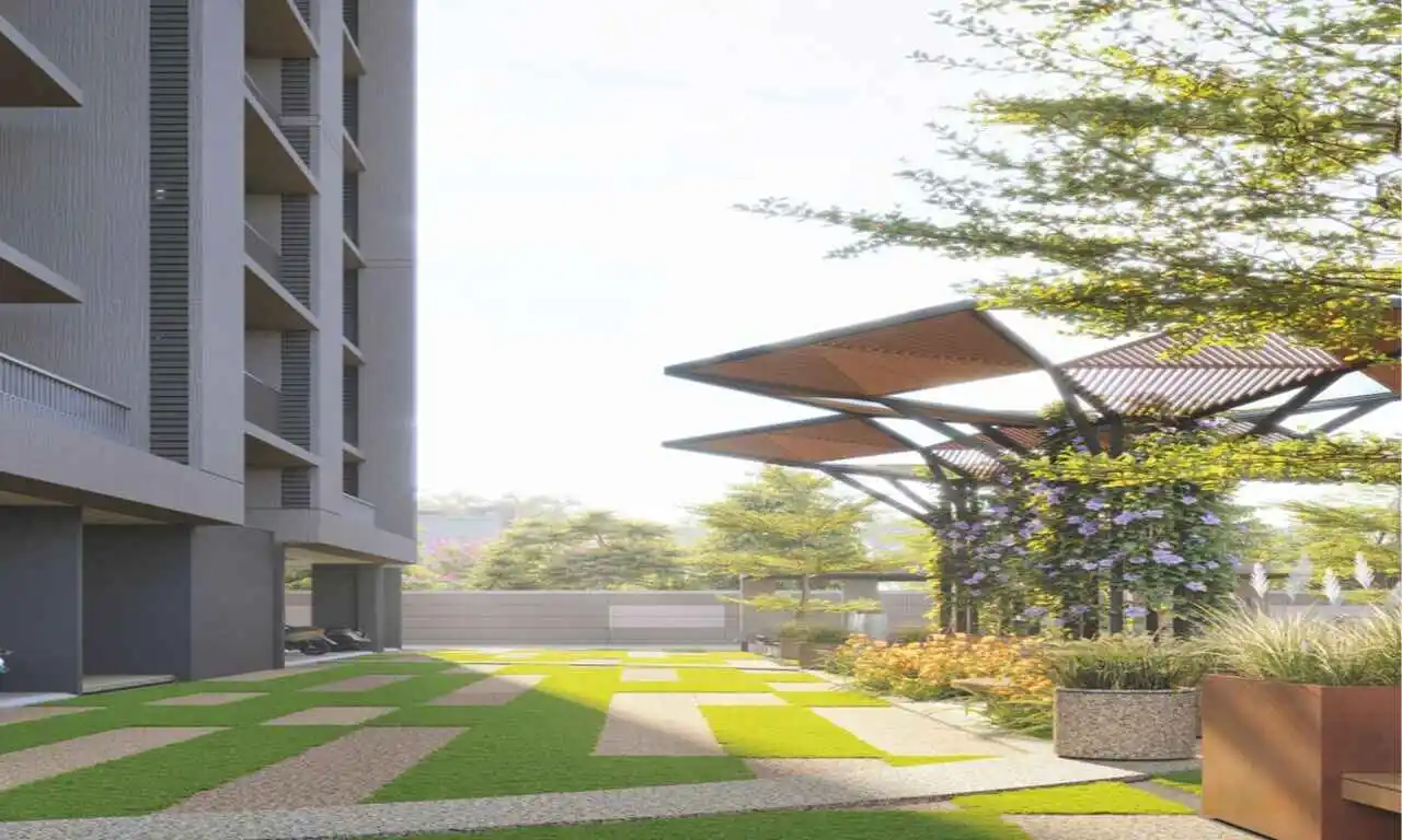 Garden space - Corus Ample in Sola Ahmedabad