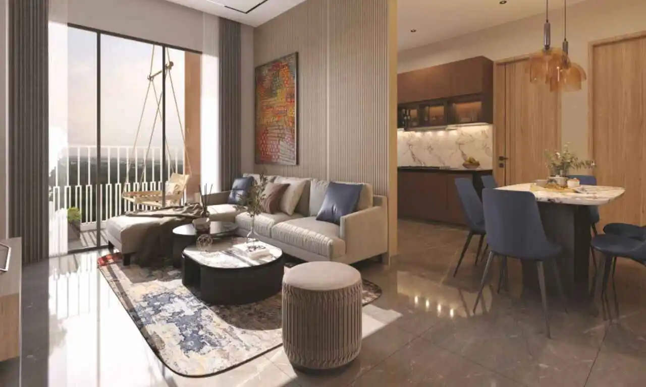 Living room - Corus Ample in Sola Ahmedabad