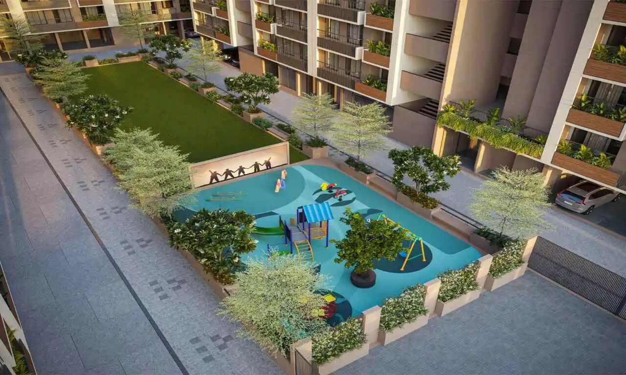 Outdoor play area - Param Nest in Shilaj Ahmedabad