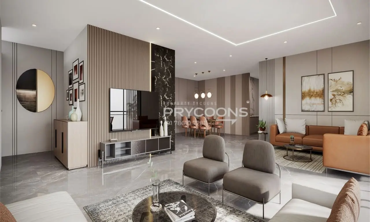 Living room - Aurania in Satellite Ahmedabad