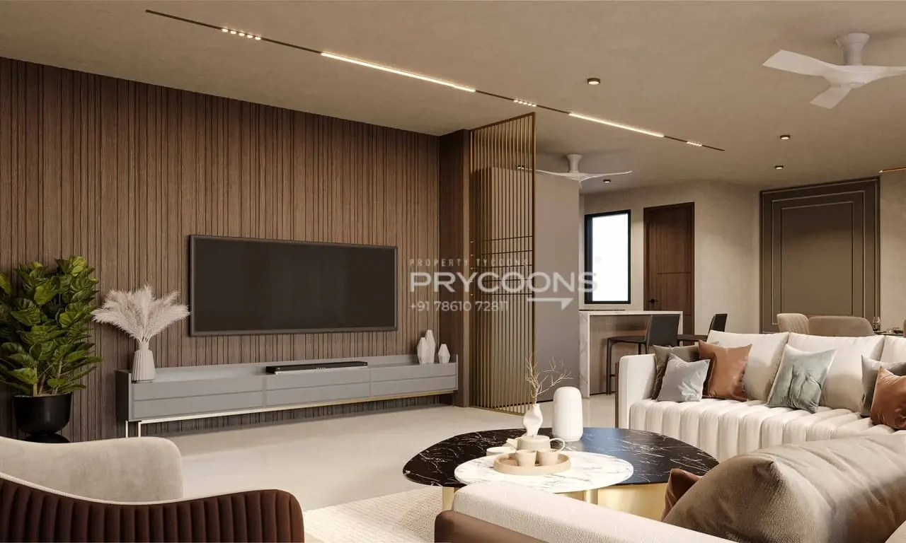 Living room - Aahvan Greens in Science City Ahmedabad