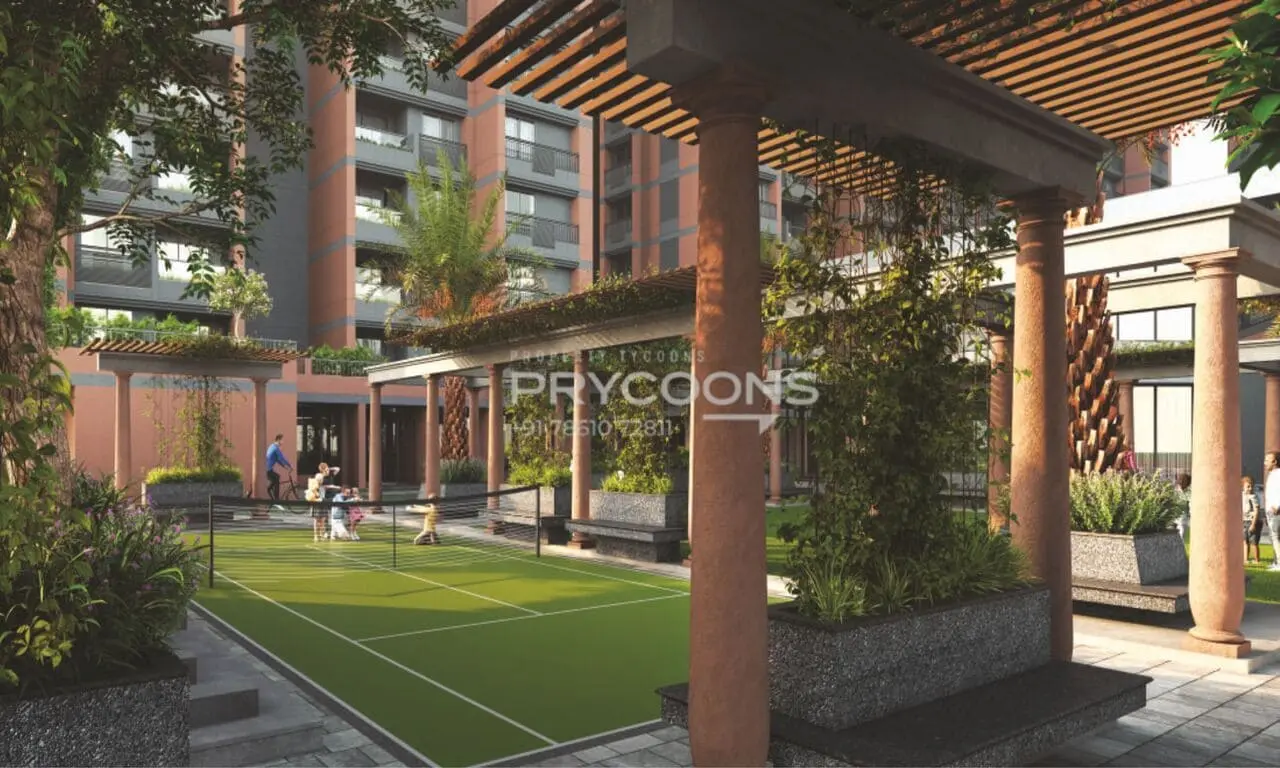 Multipurpose court - Swastik Clairmont in South Bopal Ahmedabad