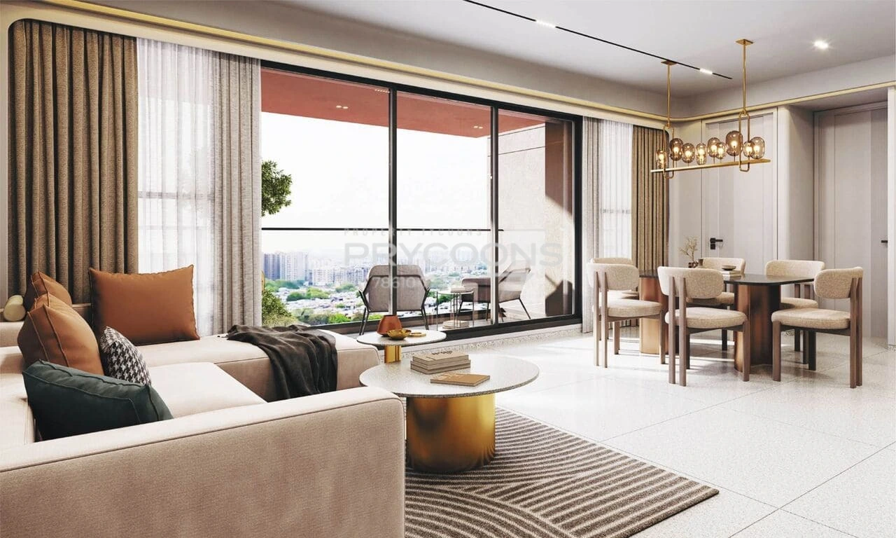 Living room - Azzaro in Gota Ahmedabad