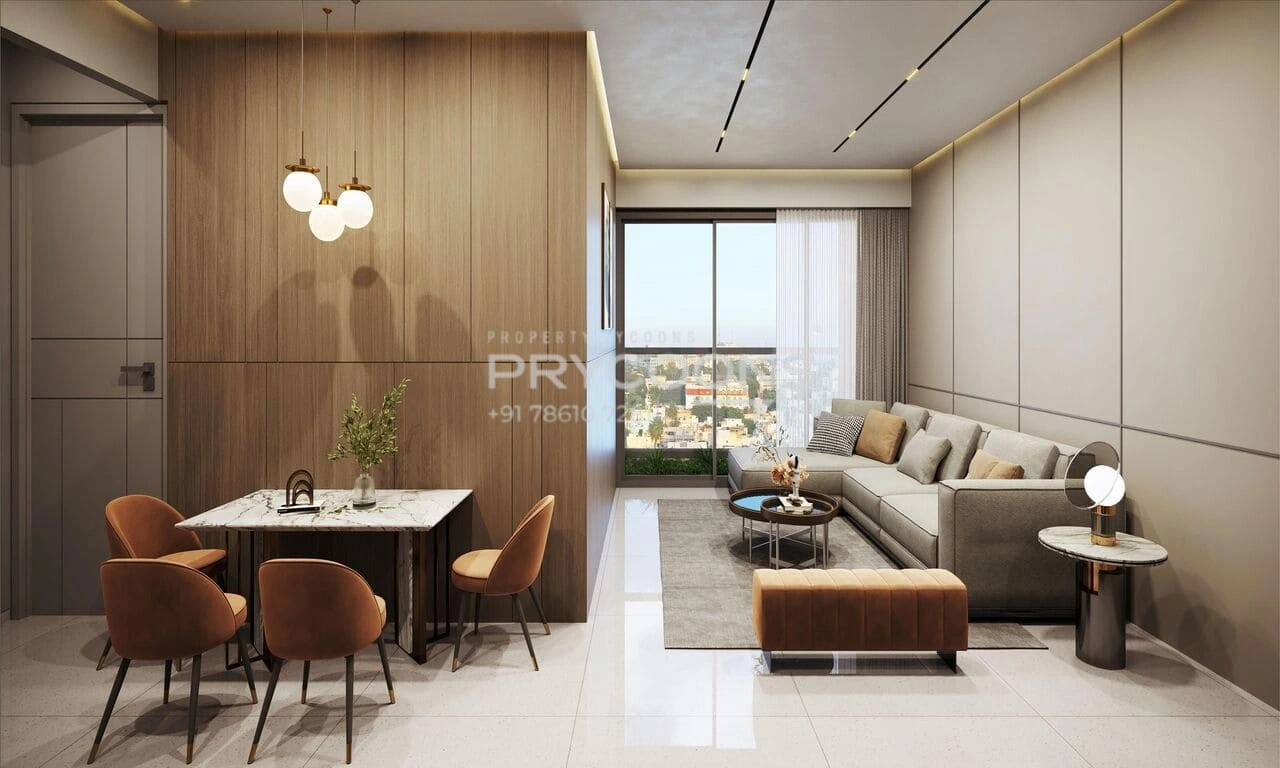 Living room - Vashikaa Embark in Tragad Ahmedabad