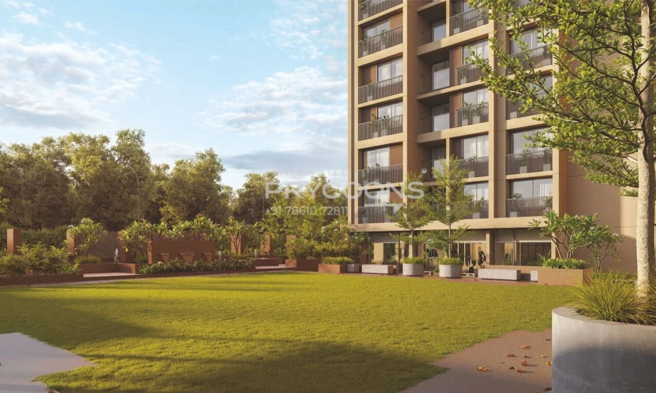 Garden view - Savera Prarambh in South Bopal Ahmedabad