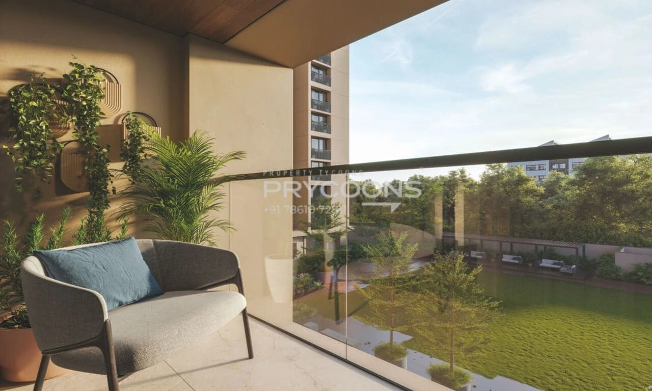 Balcony view - Savera Prarambh in South Bopal Ahmedabad