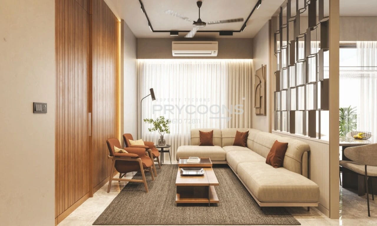 Living room - Savera Prarambh in South Bopal Ahmedabad