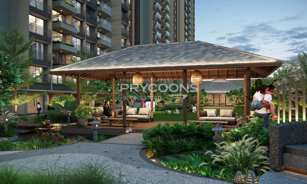 Garden area - Dev The Galaxy in Shela