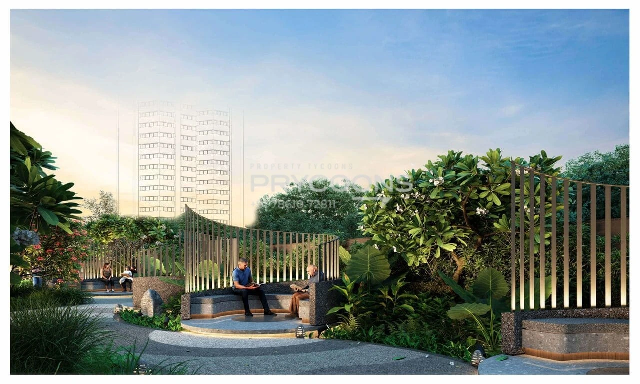 Senior citizen seating area - Dev The Galaxy in Shela